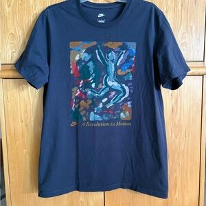 Nike Dark Gray Graphic Revolution in Motion T-Shirt